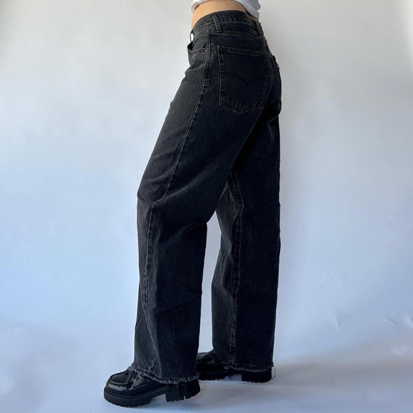 Levi's Baggy Dad Jeans Black Size 29 - Picture 5 of 7